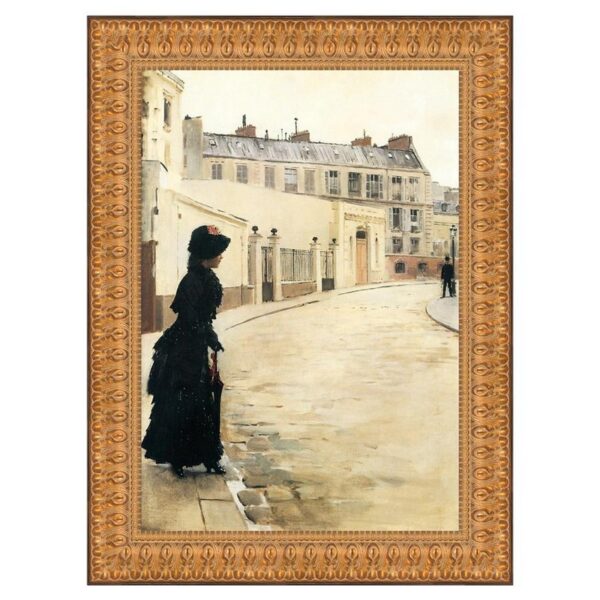 Design Toscano DA4664 38 1/2 Inch Waiting Paris Rue De Chateaubriand by Jean Beraud