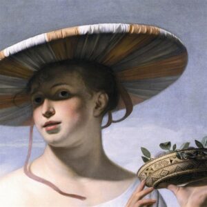 Design Toscano DA4713 38 Inch Girl in a Large Hat 1645 Canvas Replica Painting - Large