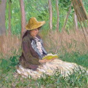 Design Toscano DA4724 46 1/4 Inch in The Woods at Giverny with Hosched Sisters 1887 Canvas Replica Painting - Grande