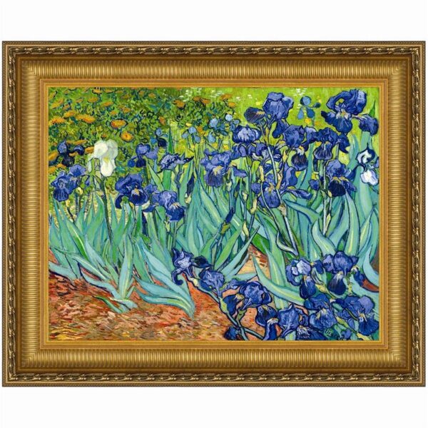 Design Toscano DA4733 38 1/4 Inch Irises 1889 Canvas Replica Painting - Large