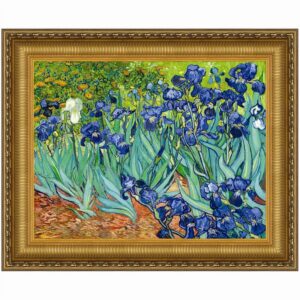 Design Toscano DA4734 45 1/4 Inch Irises 1889 Canvas Replica Painting - Grande