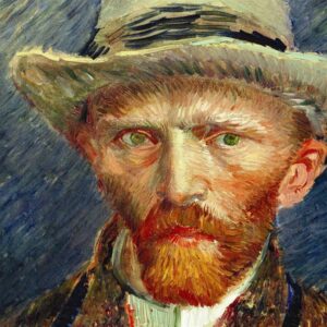 Design Toscano DA4833 30 1/2 Inch Self Portrait Vincent Van Gogh 1887 Canvas Replica Painting - Large