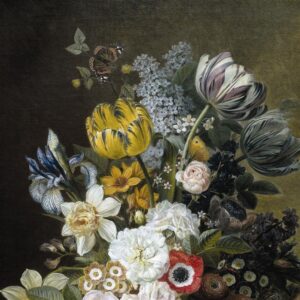 Design Toscano DA4842 25 Inch Still Life with Flowers 1839 Canvas Replica Painting - Medium