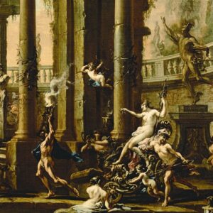 Design Toscano DA4894 45 1/2 Inch The Triumph of Venus 1730 Framed Canvas Replica Painting - Grande