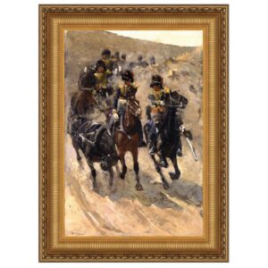 Design Toscano DA4924 37 1/4 Inch The Yellow Riders 1886 Canvas Replica Painting - Grande