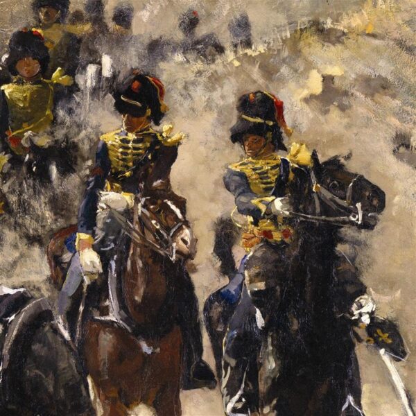 Design Toscano DA4923 32 1/4 Inch The Yellow Riders 1886 Canvas Replica Painting - Large