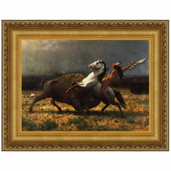 Design Toscano DA5062 29 1/2 Inch The Last of The Buffalo 1888 Canvas Replica Painting - Medium