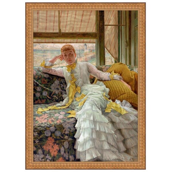 Design Toscano DA5114 40 1/2 Inch Seaside 1878 Canvas Replica Painting - Grande