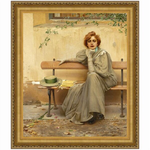 Design Toscano DA5133 33 Inch Sogni Dreams 1896 Canvas Replica Painting - Large