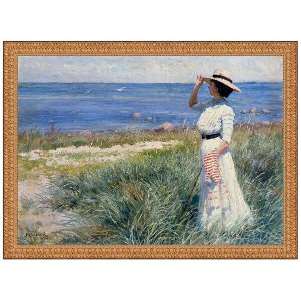 Design Toscano DA5232 30 1/2 Inch Looking Out To Sea 191 Canvas Replica Painting - Medium