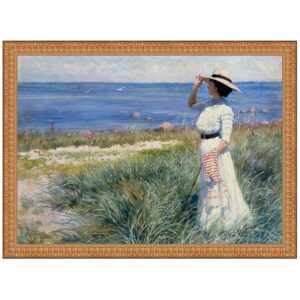 Design Toscano DA5233 38 1/2 Inch Looking Out To Sea 191 Canvas Replica Painting - Large