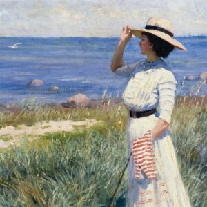 Design Toscano DA5234 55 1/2 Inch Looking Out To Sea 191 Canvas Replica Painting - Grande