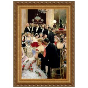 Design Toscano DA5262 24 Inch The Soiree 1880 Canvas Replica Painting - Medium