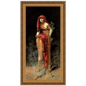 Design Toscano DA5292 24 1/4 Inch The Priestess of Delphi 1891 Canvas Replica Painting - Medium