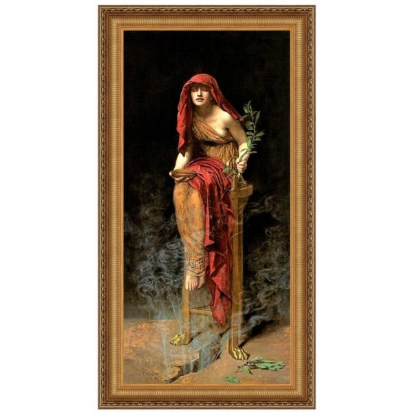 Design Toscano DA5291 16 1/4 Inch The Priestess of Delphi 1891 Canvas Replica Painting - Small