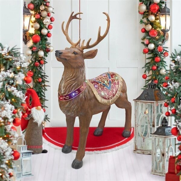 Design Toscano DB1410 17 Inch Santas North Pole Illuminated Reindeer