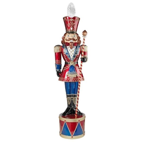 Design Toscano DB1411261 19 Inch Illuminated Bavarian Style Nutcracker Statue