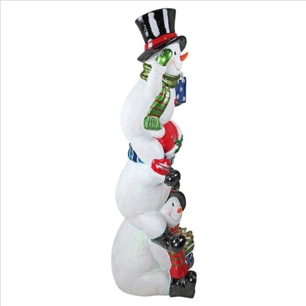 Design Toscano DB18978 13 1/2 Inch Snowbro Illuminated Snowmen Statue