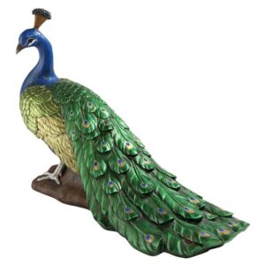 Design Toscano DB20191 12 1/2 Inch Regal Peacock Statue, Large