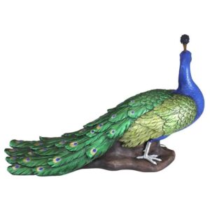 Design Toscano DB20191 12 1/2 Inch Regal Peacock Statue, Large