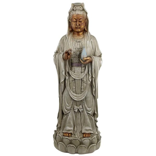 Design Toscano DB33691 8 1/2 Inch Standing Guan Yin Asian Goddess Statue