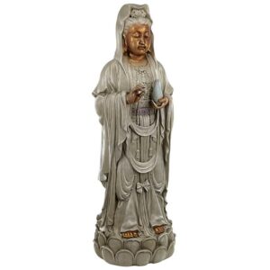 Design Toscano DB33691 8 1/2 Inch Standing Guan Yin Asian Goddess Statue