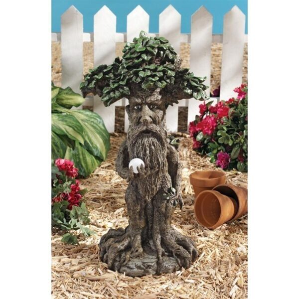 Design Toscano DB383066 13 1/2 Inch Treebeard Ent with Mystical Orb Statue