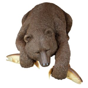 Design Toscano DB383082 33 Inch Catch of the Day Bear Statue