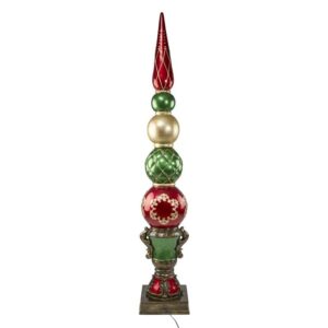 Design Toscano DB477019 13 1/2 Inch Ornament Topiary Illuminated Statue