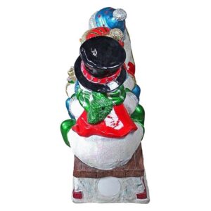 Design Toscano DB477040 16 Inch Illuminated Snowmen on Sled Statue