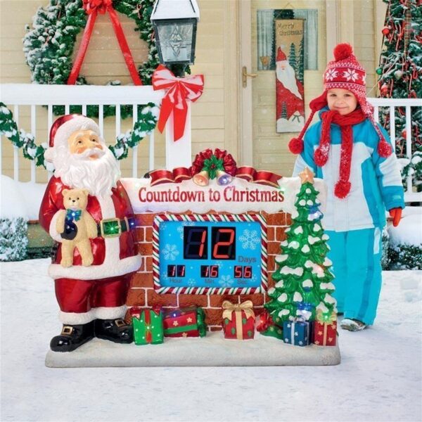 Design Toscano DB477697 41 Inch Santas Countdown to Christmas Statue