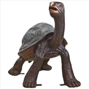 Design Toscano DK2188 51 Inch The Curious Tortoise Cast Bronze Turtle Garden Statue