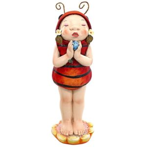 Design Toscano DS18041 10 Inch Sarah the Lady Bug Fairy Statue