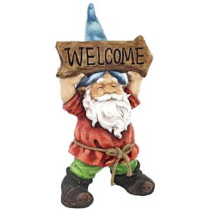 Design Toscano DS185098 12 Inch Welcoming Willie Garden Gnome Statue