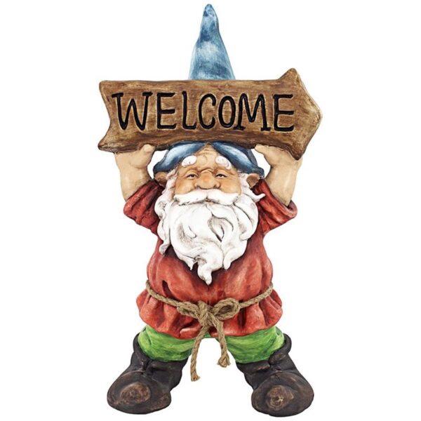 Design Toscano DS185098 12 Inch Welcoming Willie Garden Gnome Statue