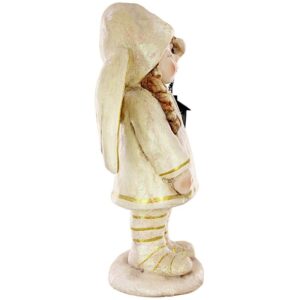 Design Toscano DS19119 12 1/2 Inch Angel Girl Holding Lantern Statue