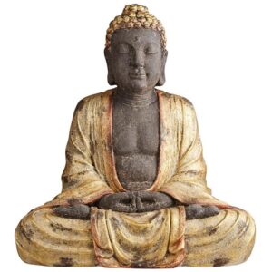 Design Toscano DS193293 24 Inch Large Golden Buddha Statue