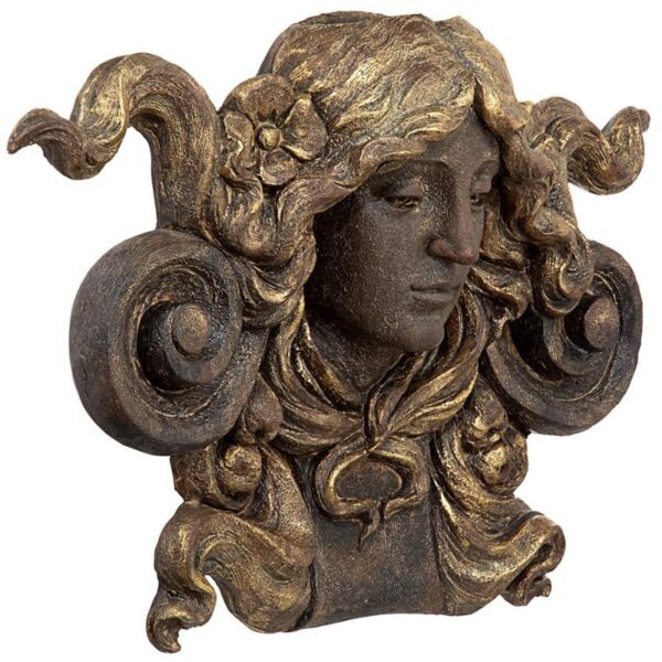 Design Toscano DS19443 26 1/2 Inch Woman's Head Wall Planter