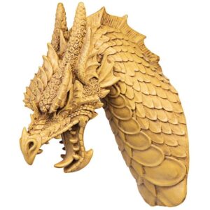 Design Toscano EU1025 6 1/2 Inch Head of the Beast Dragon Plaque