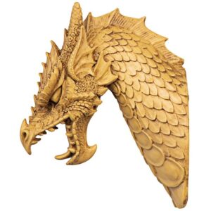 Design Toscano EU1025 6 1/2 Inch Head of the Beast Dragon Plaque