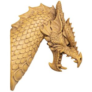 Design Toscano EU1025 6 1/2 Inch Head of the Beast Dragon Plaque