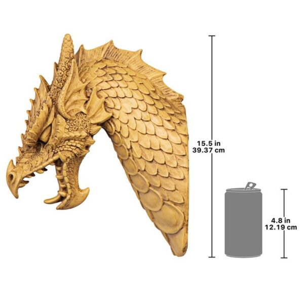 Design Toscano EU1025 6 1/2 Inch Head of the Beast Dragon Plaque