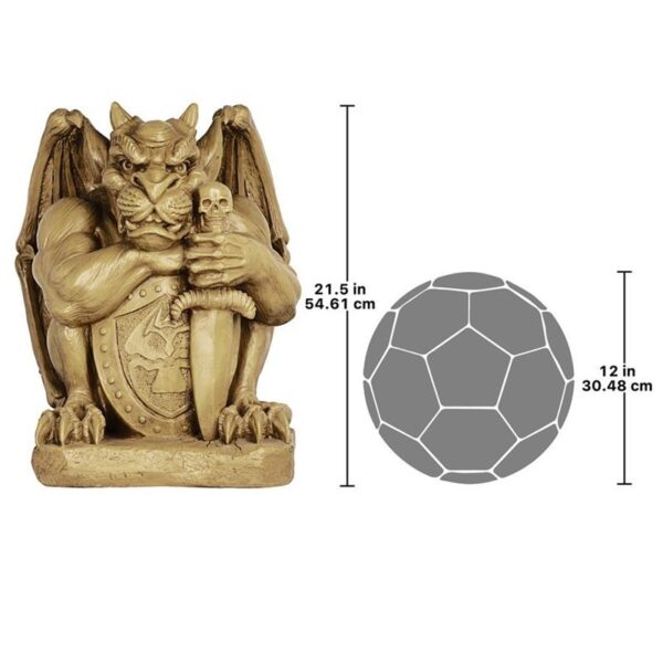 Design Toscano EU1032 17 1/2 Inch Victor the Vicious Gargoyle Sentry