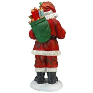 Design Toscano EU28288 14 Inch Visit from Santa Claus Statue