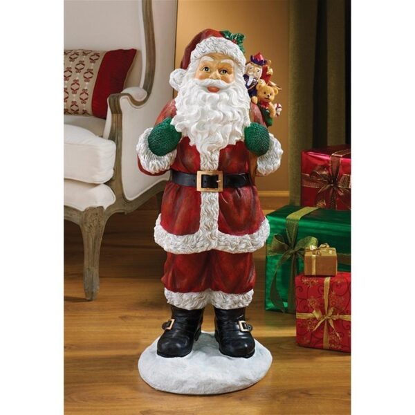 Design Toscano EU28288 14 Inch Visit from Santa Claus Statue