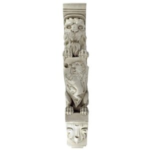 Design Toscano EU31578 4 Inch Manor Lion Wall Sculpture