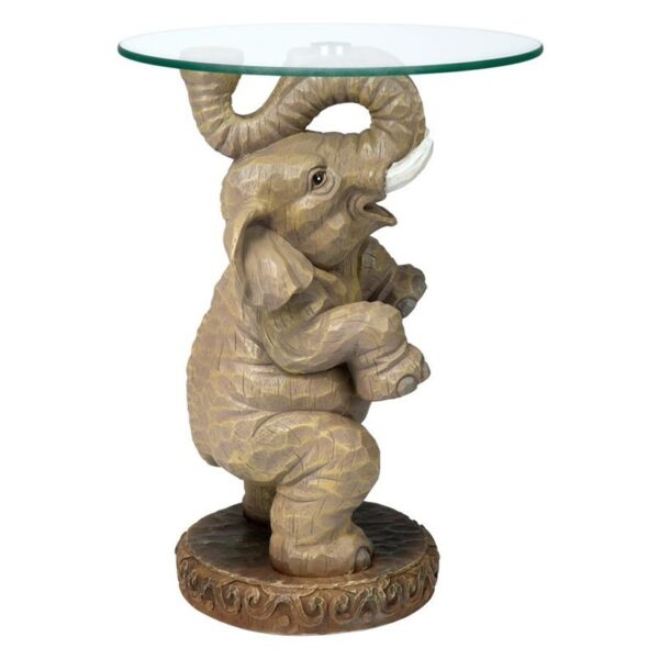 Design Toscano EU32144 16 Inch Good Fortune Elephant Table