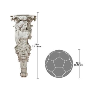 Design Toscano EU335711 11 1/2 Inch French Baroque Caryatid Facing Right