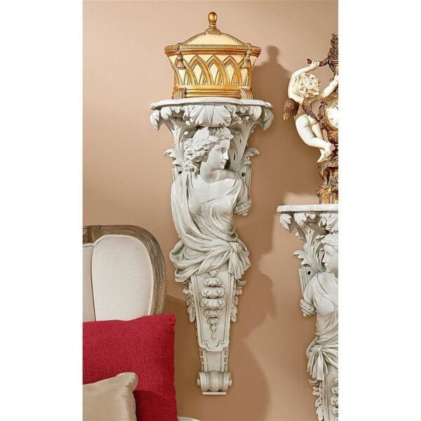 Design Toscano EU335711 11 1/2 Inch French Baroque Caryatid Facing Right