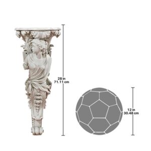 Design Toscano EU335712 11 1/2 Inch French Baroque Caryatid Facing Left